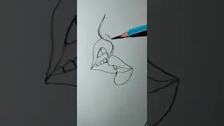 Kissing 💋 Drawing || how to draw kissing scene || draw kissing sketch #shorts