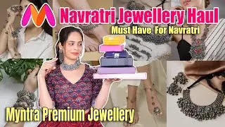 Myntra Jewellery Haul 🪷 | Affordable Navratri Oxidised Jewellery Collection 😱 | Veronica Lifestyle |