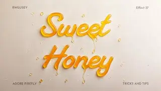 Honey Text Effect in Adobe Illustrator and Firefly