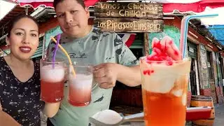 Probando la bebida tradicional más conocida en chile /el Terremoto 🇨🇱