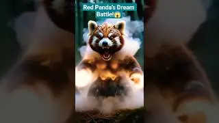 Red Panda vs Shadow Monster 🐼⚔️ | Cinematic Silent Battle Dream Story