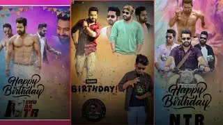 #AVSEDITOGRAPHY NTR Birthday poster editing tutorial in picsart brefely in telugu