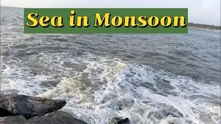 How Does Sea Looks In Monsoon Season|Identify What is wrong in this video#sea #beach