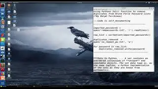 Python duplicate remover for custom brute force password lists
