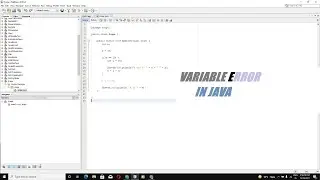 Java Variable Error Example.
