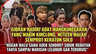 Gibran Hadiri Adat Mangkunegaran yang terawat, Netizen: Keraton Solo Ngenes! Masih Ribut Tahta?