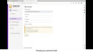 Changing Your Password (Web) - Mailock Secure Email