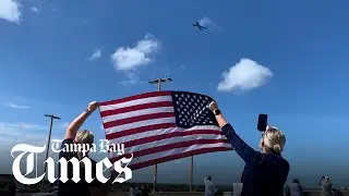 MacDill Air Force Base salutes healthcare workers with flyover