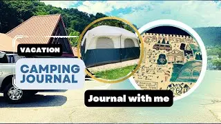Journal with me- camping trip- vacation journal-#howto #scrapbooking #journalwithme