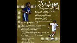 Joshua Montgomery 2023 Spring/Summer Soccer Highlight