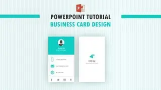 Business Card design in Powerpoint | Tutorial