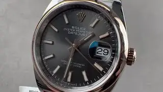 Rolex Datejust 36 Slate Dial Domed Bezel Rolesor Jubilee Bracelet 126201 Rolex Watch Review