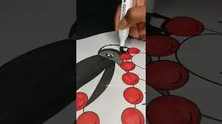 Painting a Crow with Alcohol Markers 🖊️✨ | So Satisfying & ASMR Art #Shorts #feedshorts #youtube