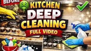 🌾Kitchen deep cleaning 🧹💫 cleaning Tips #shavabaansarvlog#