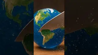 glass earth cutting #ai #shorts #aivideo #shortsfeed