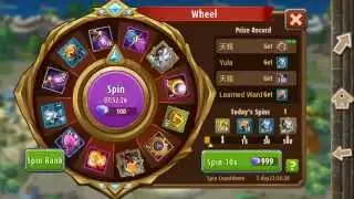 New event magic rush wheel spin