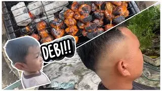 TELATAH ELDRICK CAKAP IBAN 🤣❤️ // BARBER HOME // BBQ BUNTUT AYAM 