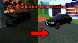 Old Hyundai accent restoration for car simulator 2 | car simulator 2 | new update| #rxgvishalgaming