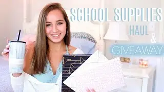 school supplies haul & giveaway 2019 (giftcard + school supplies)