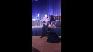 Interpreter at ICON during beatboxing talent act