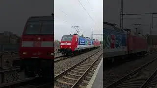Doppeltraktion BR 146 (Durchfahrt Leipzig Mockauer Stra&szlig;e)