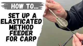 How To Set Up A Elasticated Method Feeder For Carp Fishing. 