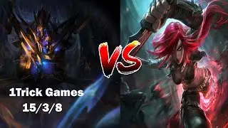 1Trick Games | Zed VS Katarina | Ranked Gameplay / 1Trick Games | Зед VS Катарина | Ранкед Геймплей