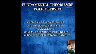 The theory and philosophy of police service.