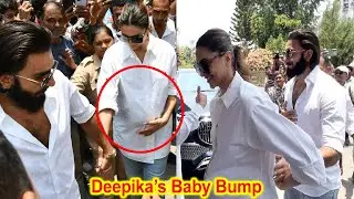 Ranveer Singh Helping Pregnant Deepika Padukone to Walk with Twin Baby Bump