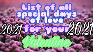 february days list 2021