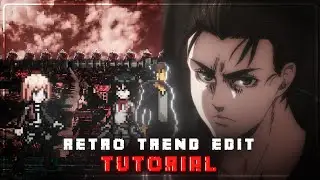 Retro trend edit tutorial on alight motion (+preset)