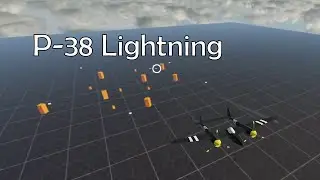 One plane model a day for 30 days - P-38 Lightning