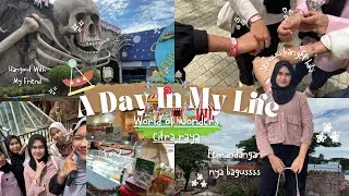 A Day In My Life | productive day edisi naik wahana🎡🎢 yang ada di World of wonder Ciputra