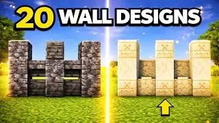 20 Minecraft Wall Designs (EASY & SIMPLE)