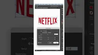 Draw the netflix logo with me  #illustratortutorial #illustrator #graphnics