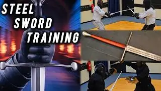 Steel Sword Training - Longsword Combat w/ The White Company HEMA - Historical European Martial Arts