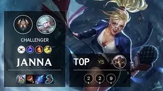 Janna Top vs Sett - KR Challenger Patch 10.4
