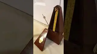 Restored Antique Seth Thomas Metronome no. 5 in mahogany