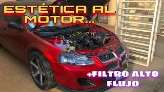 CAMBIAMOS LA ESTÉTICA DEL MOTOR + FILTRO DE ALTO FLUJO EDELBROCK | Román Alvarez