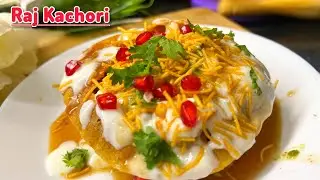 Crispy Raj kachori recipe| with teekhi & khatti meethi chutney @SavourybyAnam #rajkachori #chaat