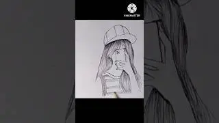 How to draw a girl taking selfie | Girl taking selfie drawing #shorts #shortvideo #youtubeshorts
