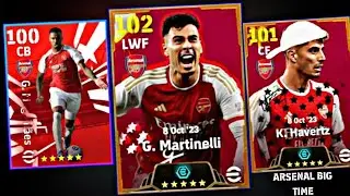 Upcoming Monday Big Time Arsenal FC Pack In eFootball 2024 Mobile || Players Boosted Ratings 🔥