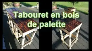 Tuto DIY - Tabouret en bois de palette