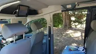 Vw caddy camper simple bed with simple solutions