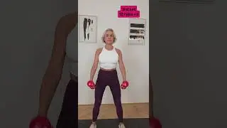Heavier weights for women over 50s # strongbody #womenover50 #fitin50s #weightsathome