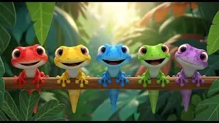 Cinco Lagartixas Pequenas, Graveto, Graveto | Música de Animais e Natureza para Crianças