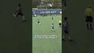 🥶 U12 long range snipe from LA Galaxy academy 🎯 #mlsnext #u12 #soccer #goals