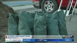 Residents prepare for stormy weather in Kern County