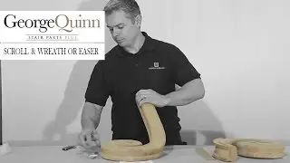 Handrail components: Scroll and Wreath and Scroll and Easer | George Quinn Stair Parts Plus
