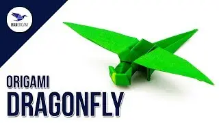 How to make a paper dragonfly - Origami Tutorial